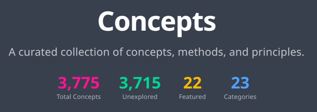 Concepts statistics