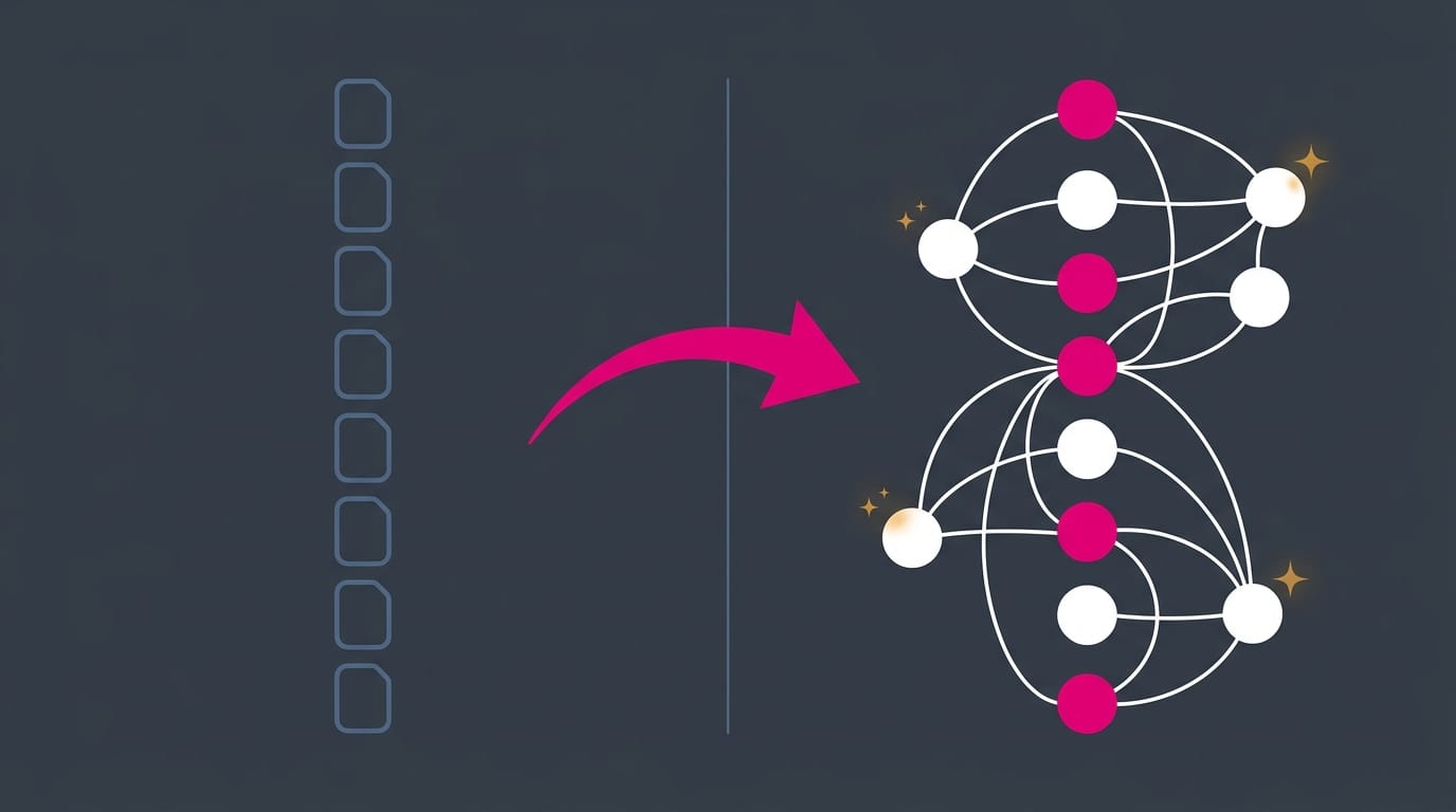 From flat files to visual knowledge graph