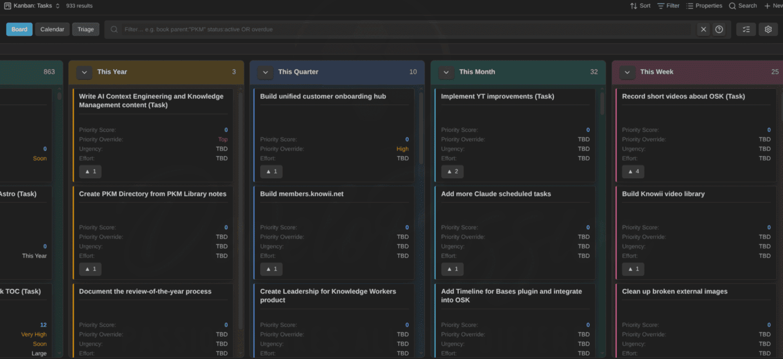 2026-06-30 - Kanban Action Planner plugin for Obsidian - board