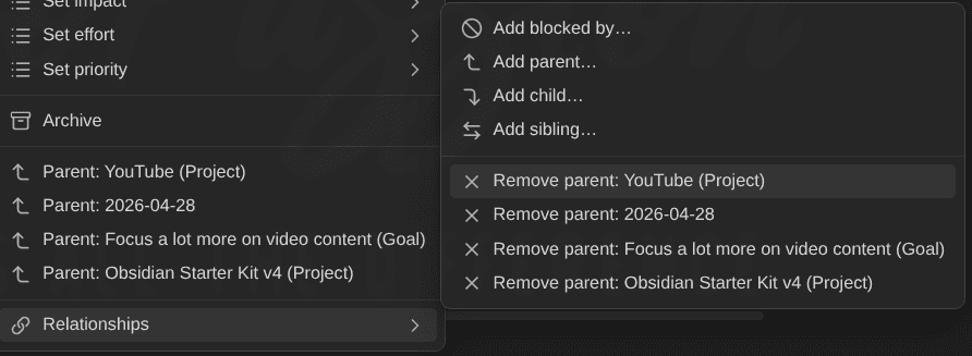 2026-06-30 - Kanban Action Planner plugin for Obsidian - card menu