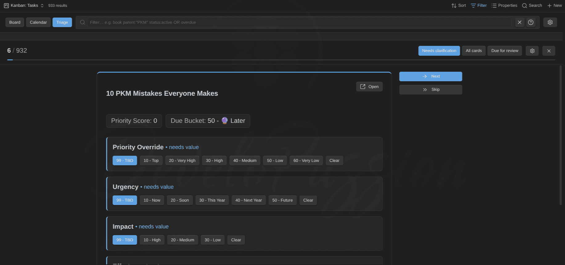2026-06-30 - Kanban Action Planner plugin for Obsidian - triage