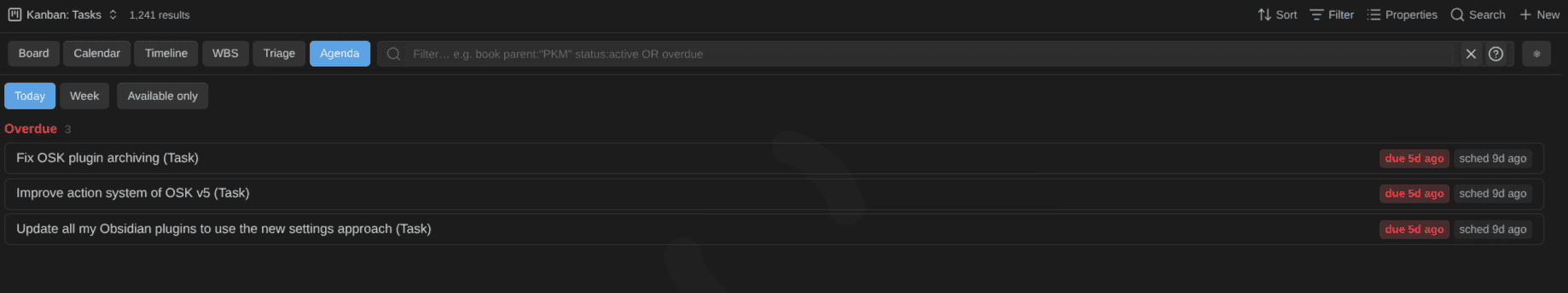 2026-08-28 - Kanban Action Planner plugin for Obsidian - agenda