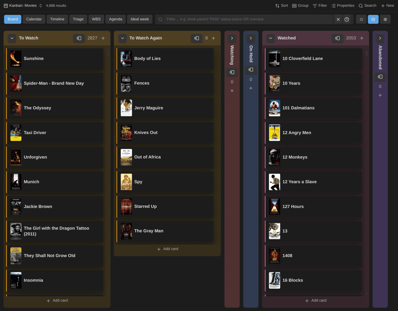 2026-10-17 - Kanban Action Planner plugin for Obsidian - big board compact
