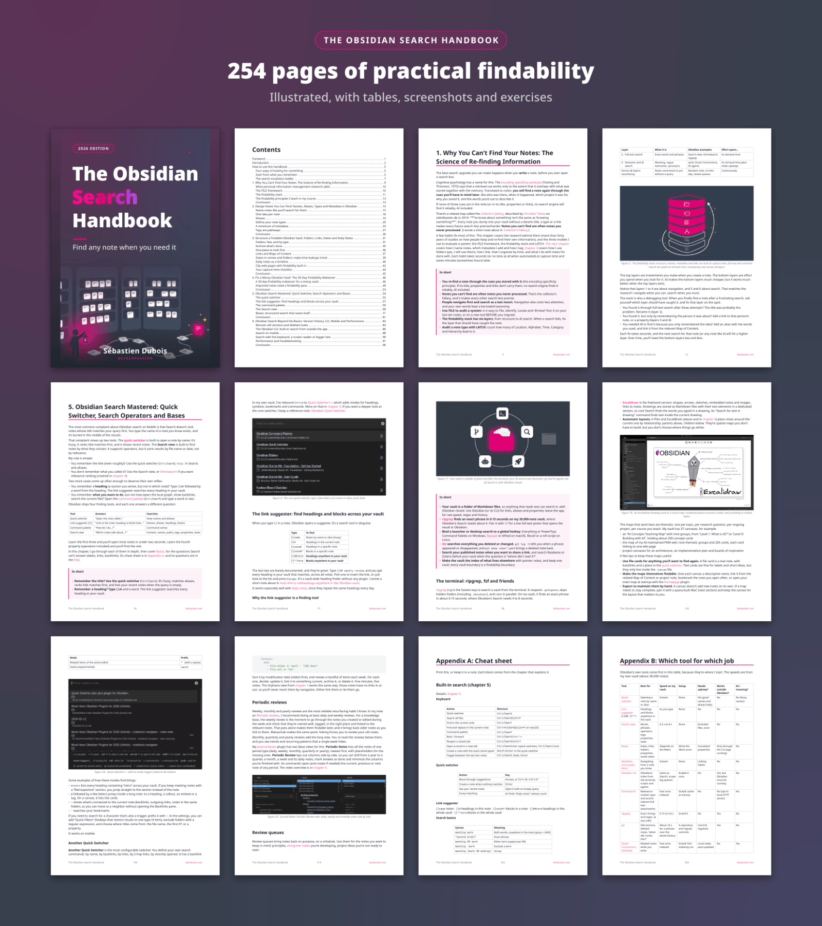 The Obsidian Search Handbook - page grid
