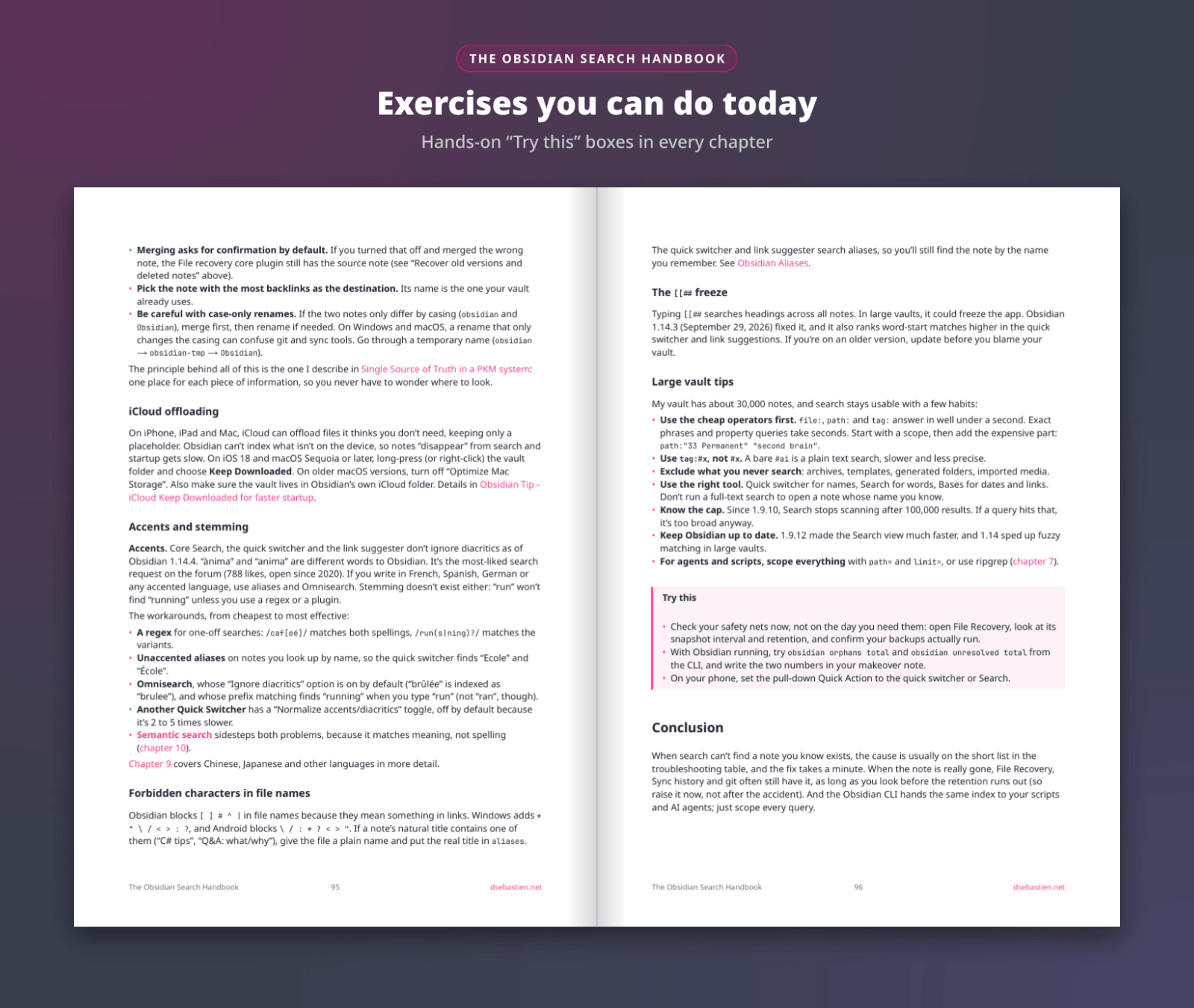 The Obsidian Search Handbook - try this exercise
