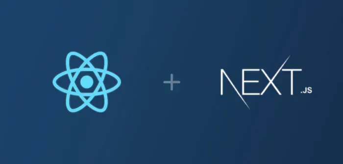React and Next.js logos joined by a plus sign, the stack for integrating Apollo GraphQL.