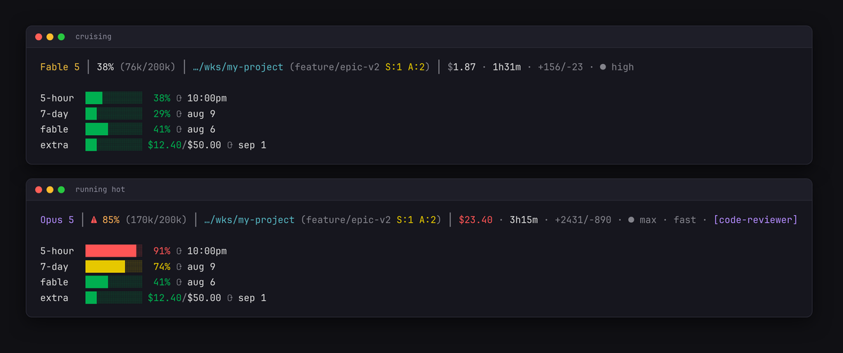 Claude Epic Status Line: A Better Status Bar for Claude Code