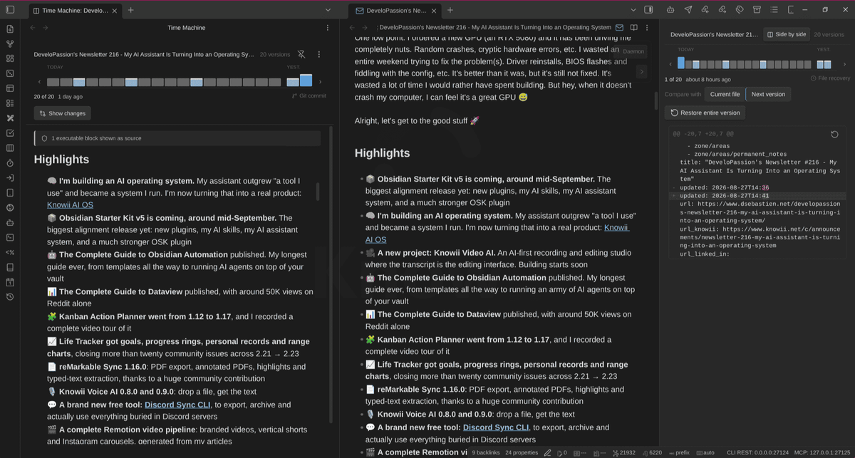 Obsidian Search Beyond the Basics - Version History, CLI, Mobile and Performance