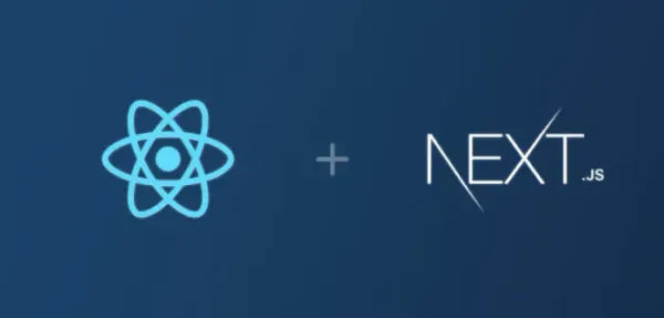 React and Next.js logos joined by a plus sign, the stack for integrating Apollo GraphQL.