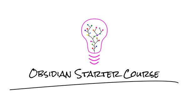 Obsidian Starter Course logo: a branching lightbulb of interconnected ideas