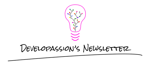 DeveloPassion's Newsletter logo with a lightbulb containing connected idea nodes