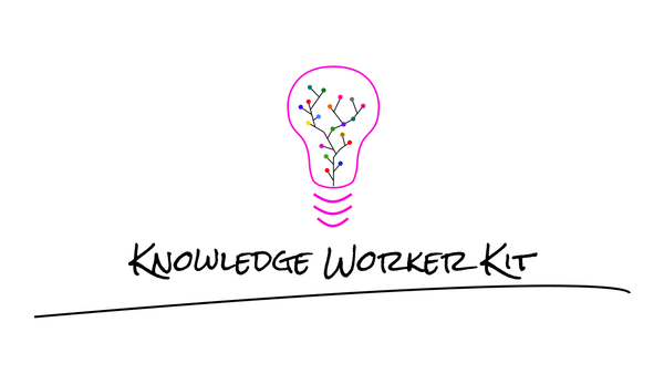 Knowledge Worker Kit logo: a lightbulb filled with a colorful neural branching tree