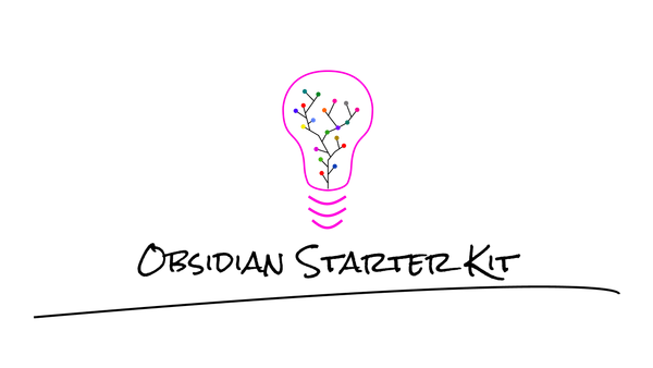 Obsidian Starter Kit logo with an idea-tree lightbulb announcing the Product Hunt launch