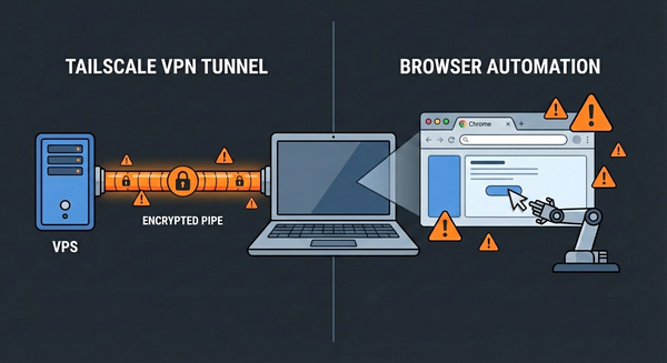 Giving an AI agent access to your browser is risky: VPS tunnels into your Chrome