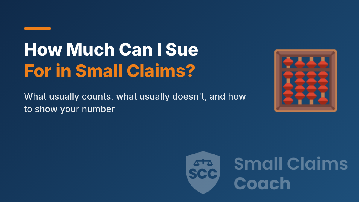 How much can I sue for in small claims court: estimating damages that count