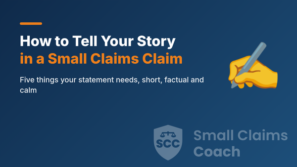 How to tell your story in a small claims complaint statement