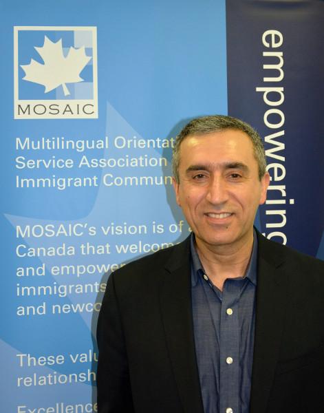  Saleem Spindari, Manager of Refugee Settlement Support Projects at MOSAIC. Credit: MOSAIC 