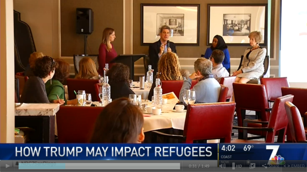 NBC 7 San Diego: Humanitarian Groups Discuss Impact of Election on Refugees