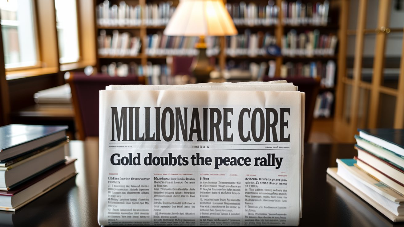 Stocks Had Their Best Quarter in Years. Gold Isn't Buying the Peace Story.