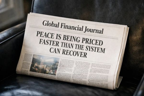 Peace Is Being Priced Faster Than the System Can Recover