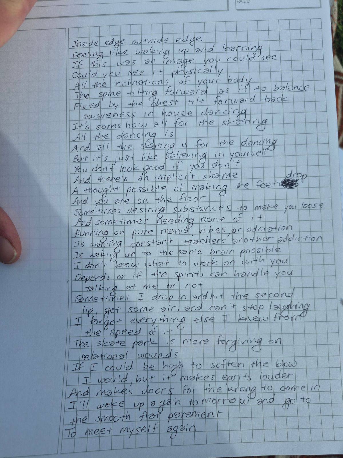 260525 Transmission of writing at the lake