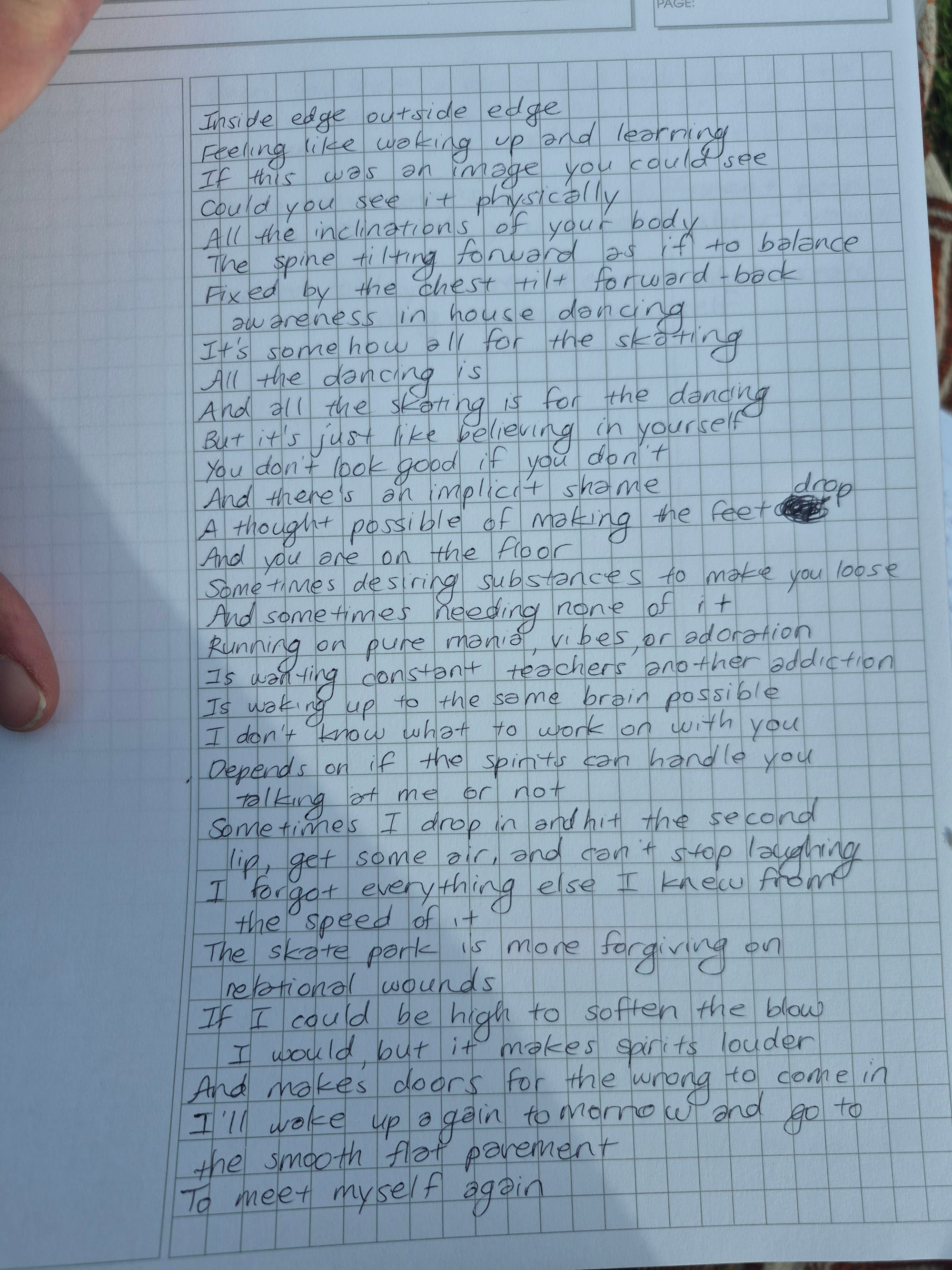 260525 Transmission of writing at the lake