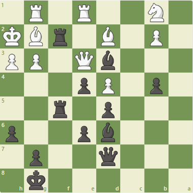 Dacha Tactics #17 - full board light squeeze, featuring a sleeping bishop!