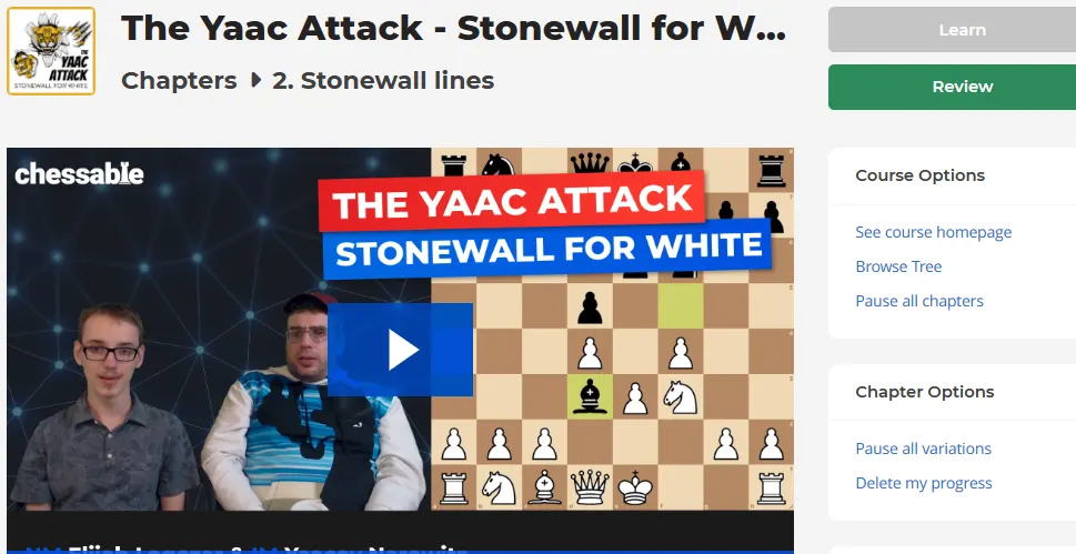 Course: The Yaac Attack Stonewall Attack for White