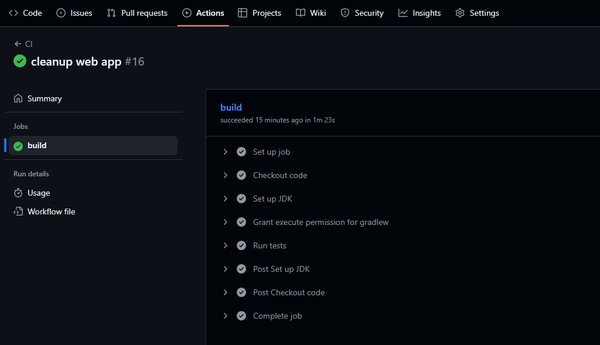 Basic Github action for Kotlin (Gradle): build and test