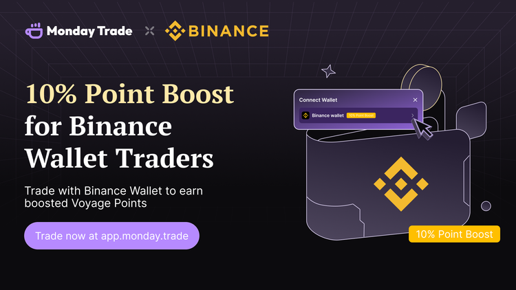Earn 10% Point Booster with Binance Wallet on Monday Trade!
