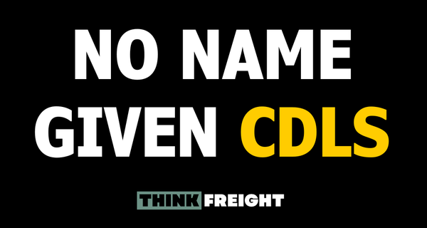 🚚 'No Name Given' CDLs