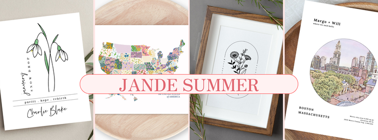 Personalized Birth Flower Prints & Creative Art for Everyday Joy: Inside Jande Summer on Jane
