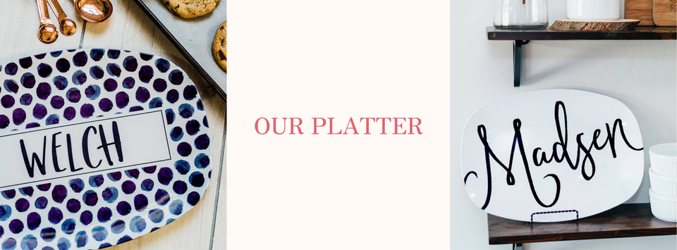 Personalized Serving Platters & Custom Plates We’re Loving: Our Platter on Jane