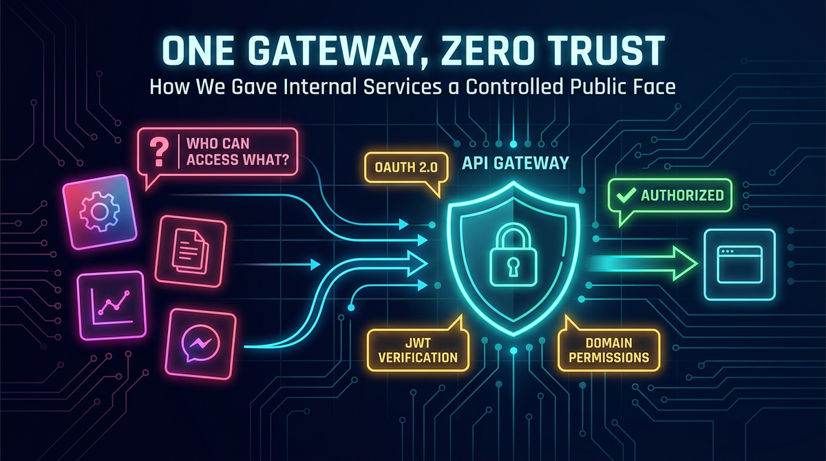 One Gateway, Zero Trust: How We Gave Internal Services a Controlled Public Face