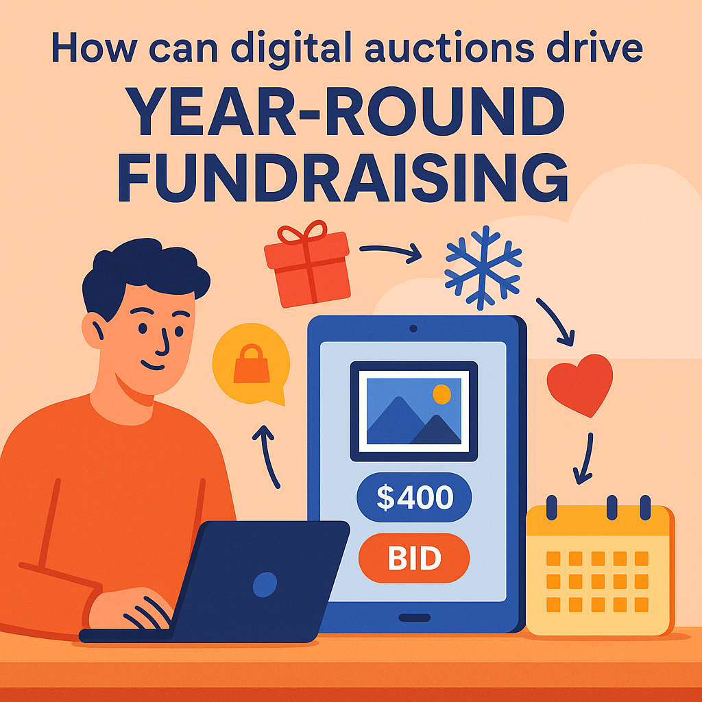 How Can Digital Auctions Drive Year-Round Fundraising for Charities?