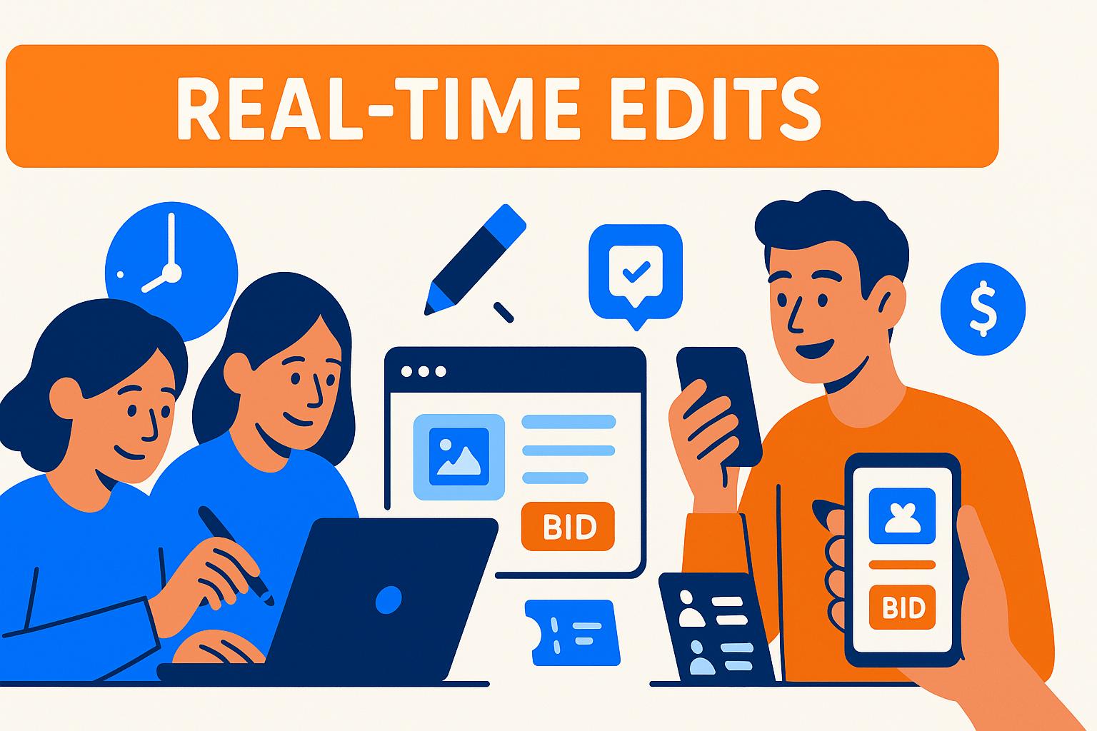 Update Auction Content in Real Time