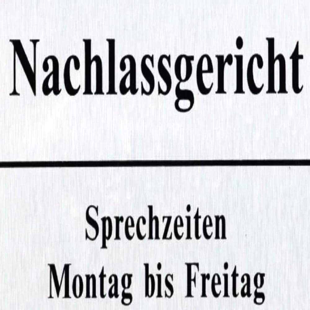 Задачи Nachlassgericht