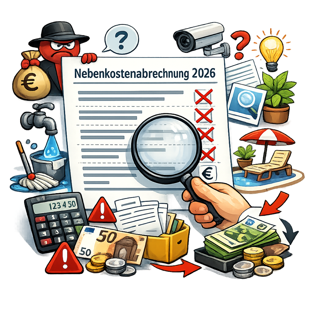 Ловушки Nebenkosten. Как найти ошибки в Nebenkostenabrechnung и вернуть сотни евро