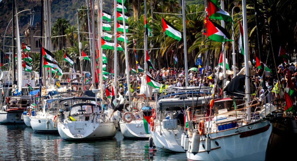La flotilla "Primavera 2026" zarpa de Sicilia para romper el bloqueo de Gaza