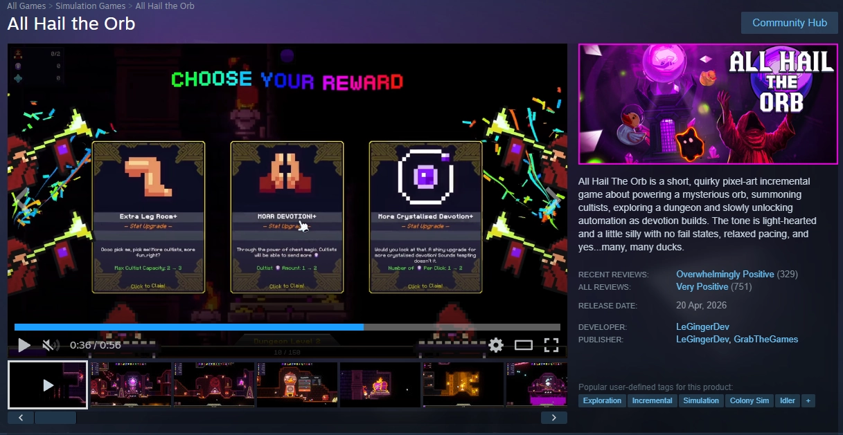 All Hail The Orb Steam Page
