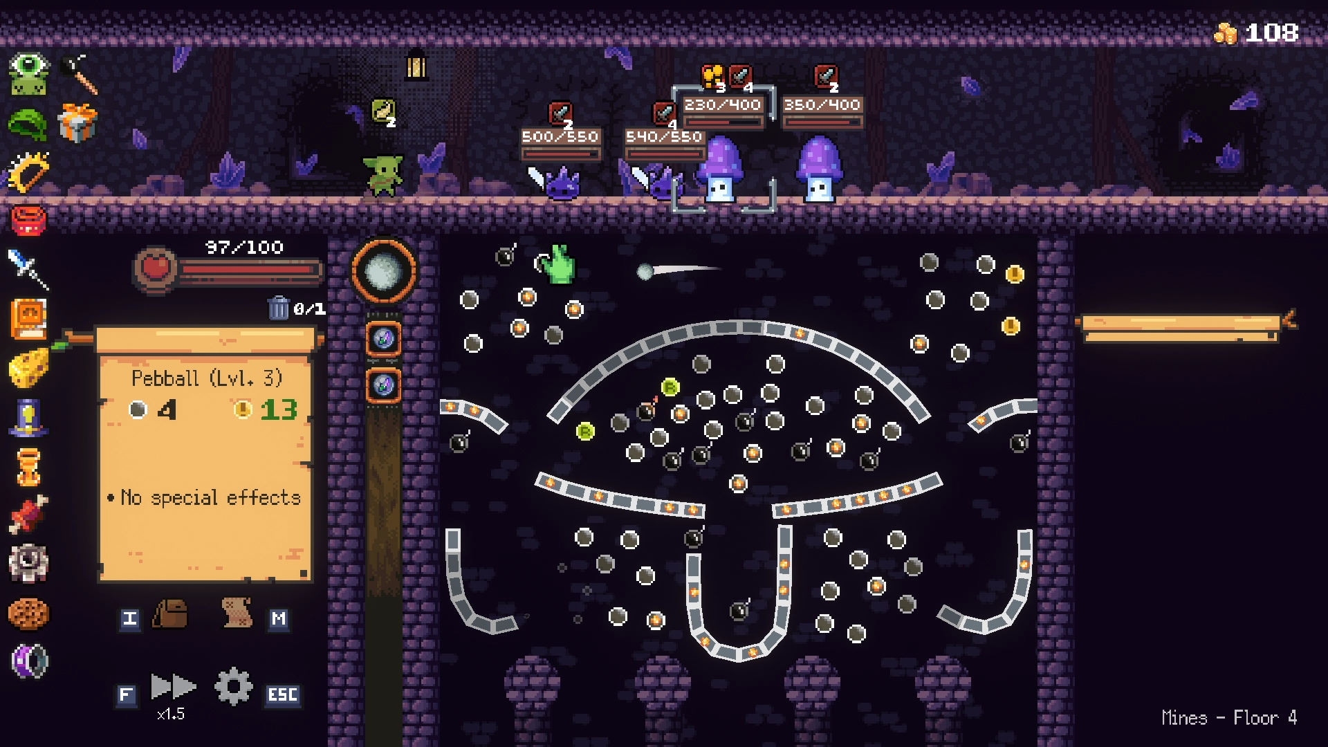 Peglin gameplay screenshot
