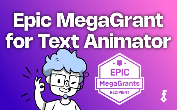 We received an Epic MegaGrant for Text Animator for Unreal!