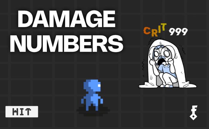 How to create animated damage numbers in Unity