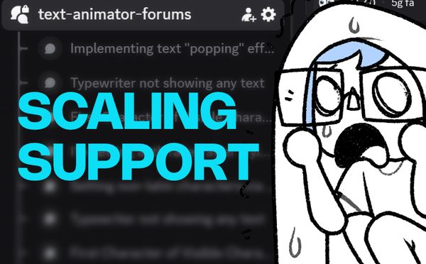 We are scaling support requests