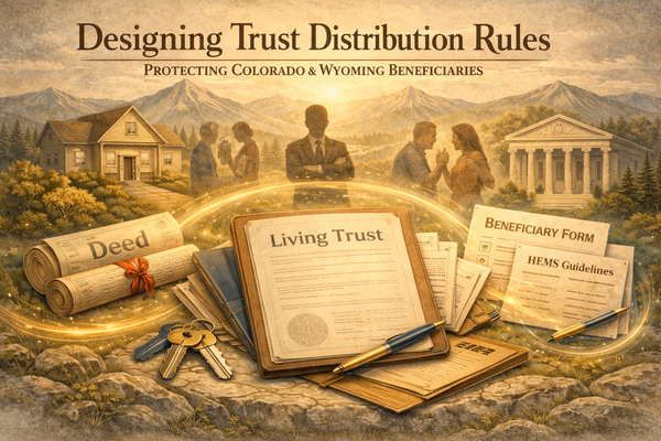 How to Design Trust Distribution Rules That Protect Colorado and Wyoming Beneficiaries from Themselves and Others