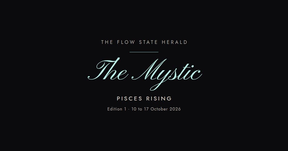 The Flow State Herald: Edition 1, the Mystic (Pisces rising)
