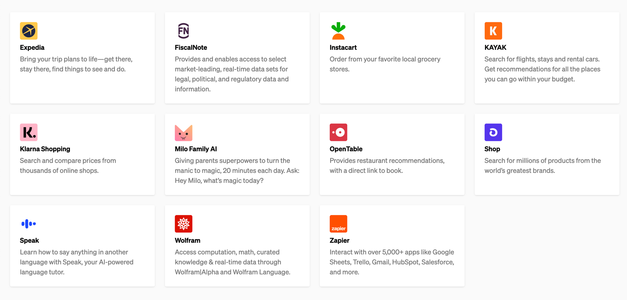 ChatGPT Third Party Plugins