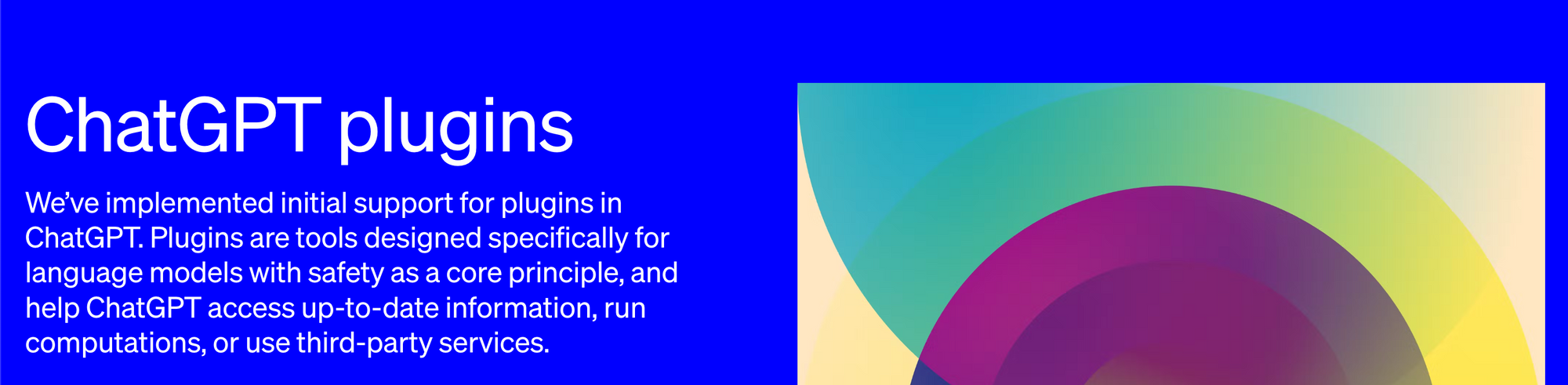 ChatGPT Plugins Landing Page