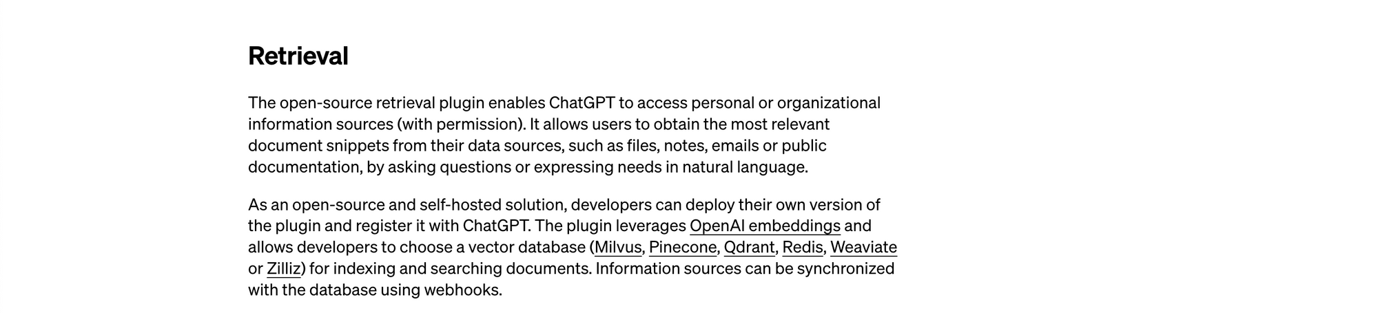 ChatGPT Retrieval Plugin
