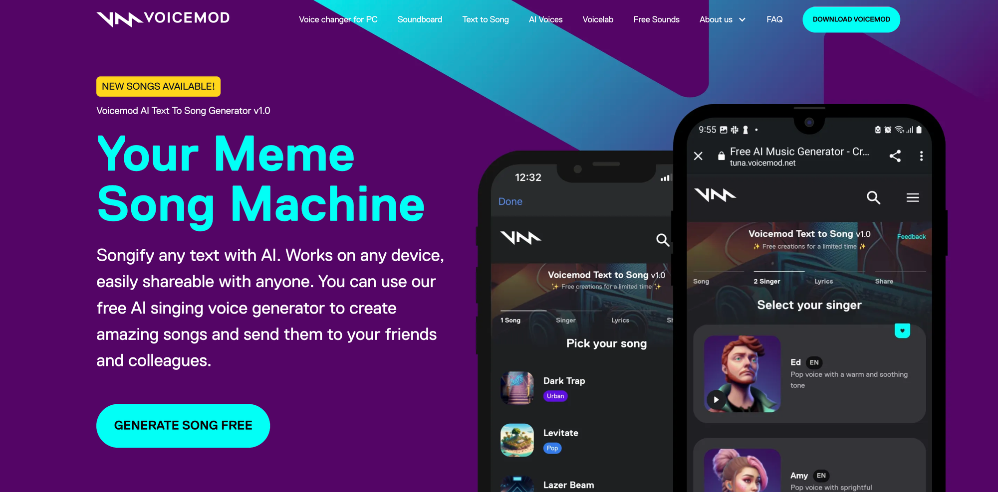 Voicemod Landing Page
